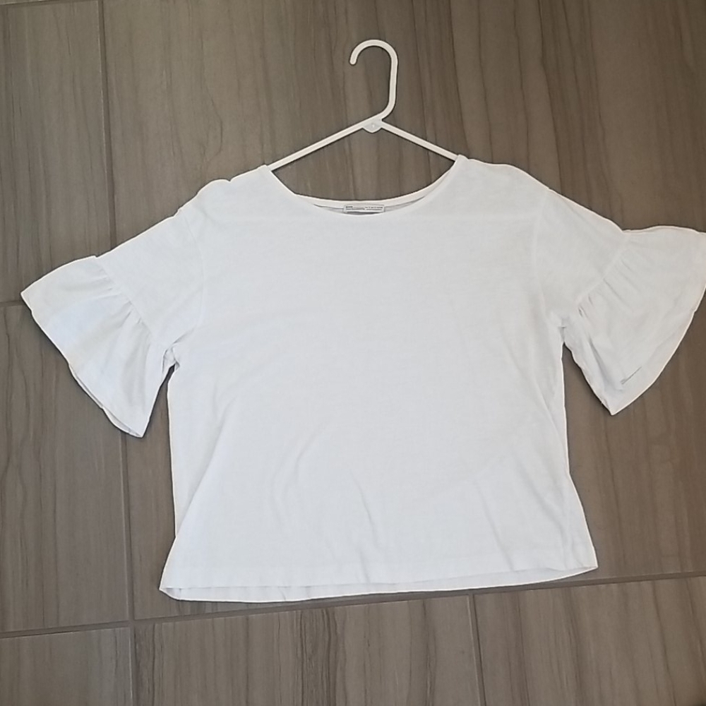 Zara peplum sleeve tshirt